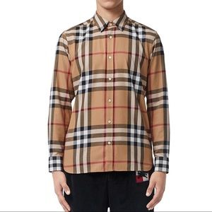 Burberry Plaid Check Dress Shirt